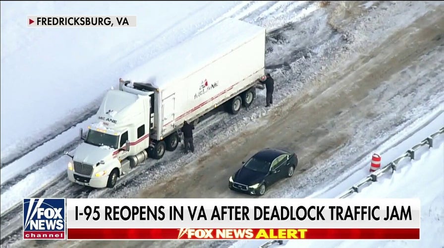I-95 reopens in Virginia after winter storm strands passengers