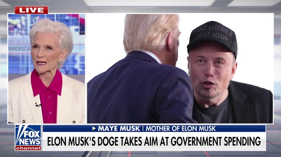 Elon Musk's mother confident DOGE can tackle wasteful government spending: 'Going to make it work'