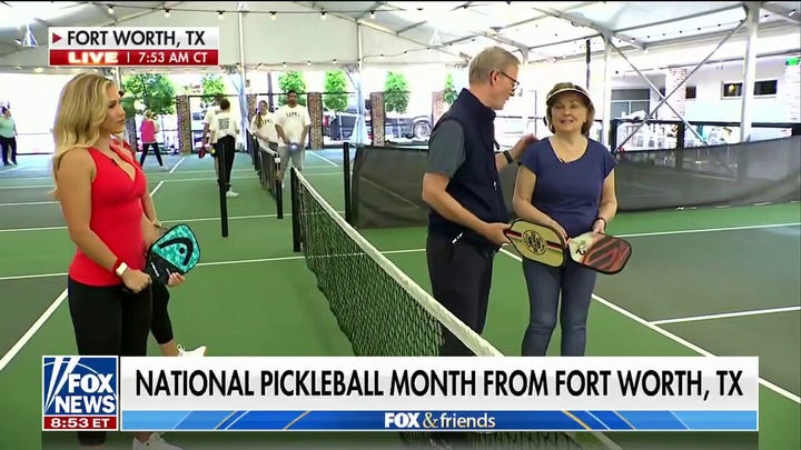 'Queen of Texas Pickleball' and Doocy face off against Tavia and Gracie Hunt