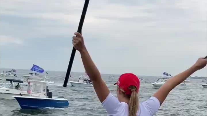 NY Trump supporters cruise in 'TrumpStock' boat parade