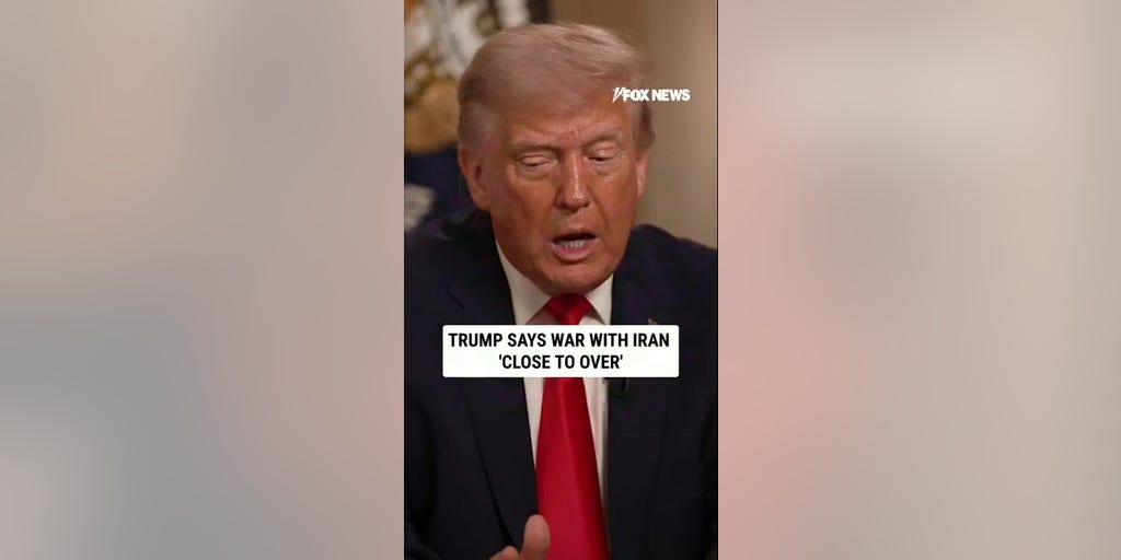 Trump says war with Iran 'CLOSE TO OVER'
