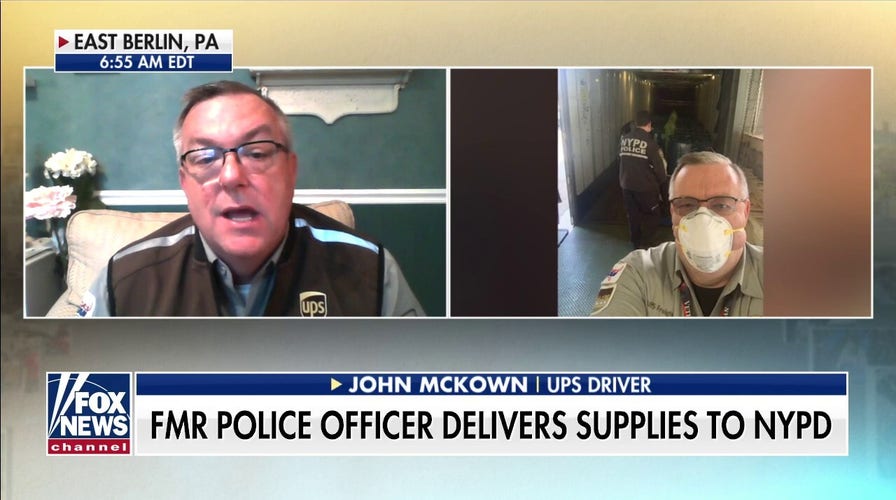 Fmr. police officer and UPS driver delivers supplies to NYPD