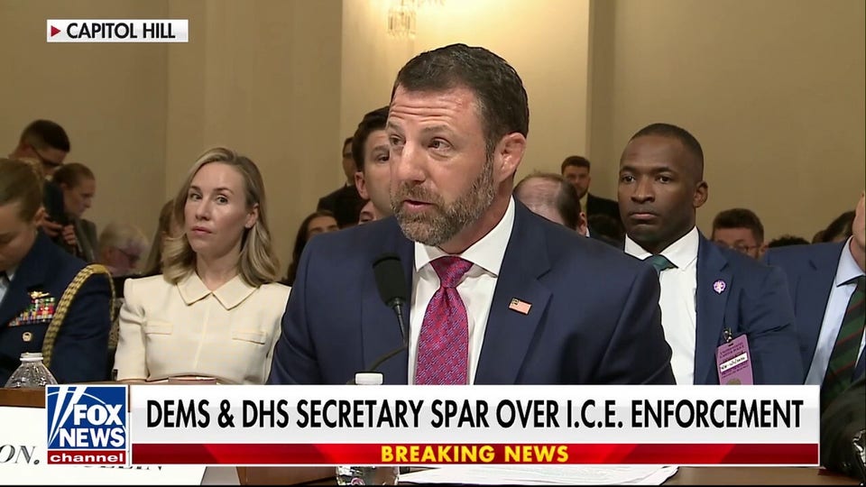  DHS Secretary Mullin pushes back against claims of peaceful protests 