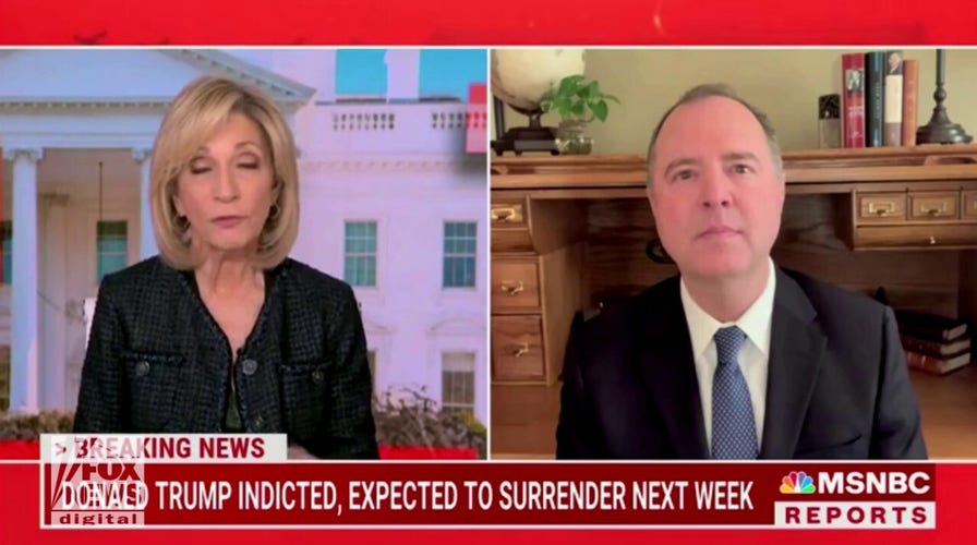 Adam Schiff called out by MSNBC host for fundraising off Trump indictment