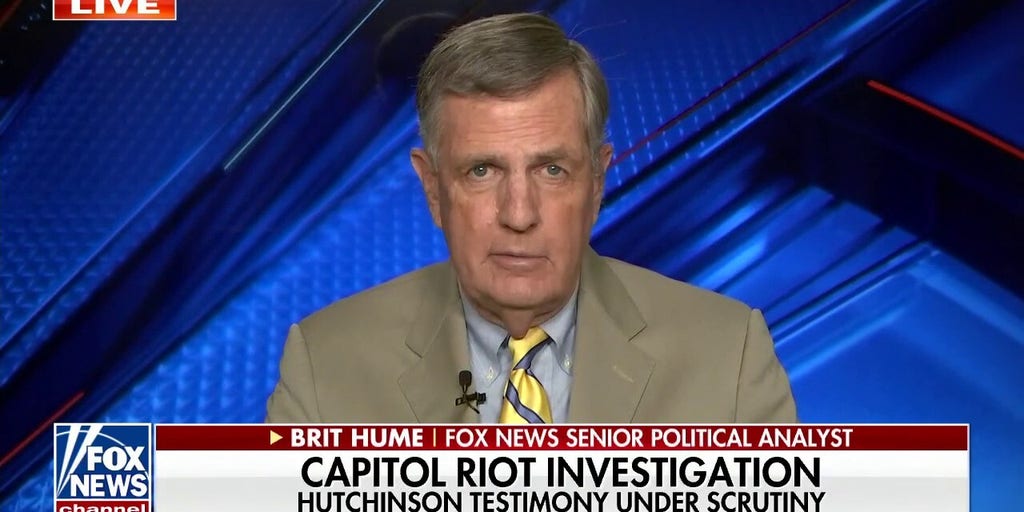 The January 6 committee 'will put on a TV production' Brit Hume Fox