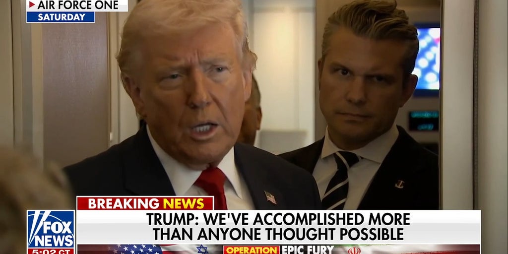 Trump discusses Israel's strikes on Iran, touts Operation Epic Fury success