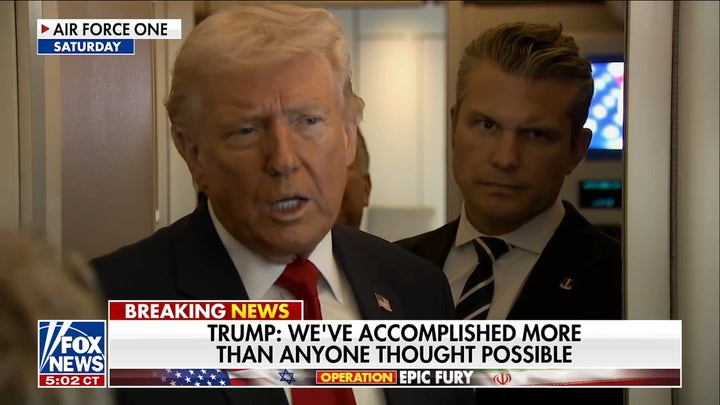 Trump discusses Israel's strikes on Iran, touts Operation Epic Fury success