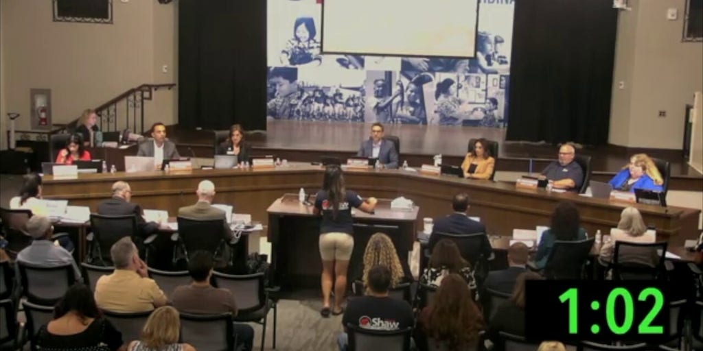 California mom delivers emotional debate to school board amid trans volleyball player controversy