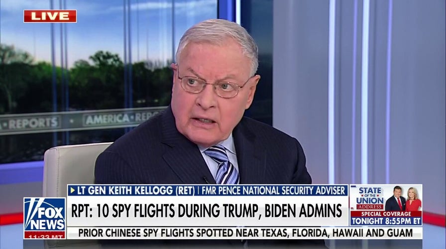 Gen. Keith Kellogg: I saw every Trump briefing and 'never heard of' Chinese spy flights