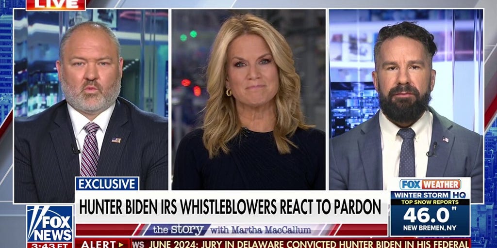 Hunter Biden was given a 'free pass,' American people should be most disappointed by pardon, IRS whistleblower says