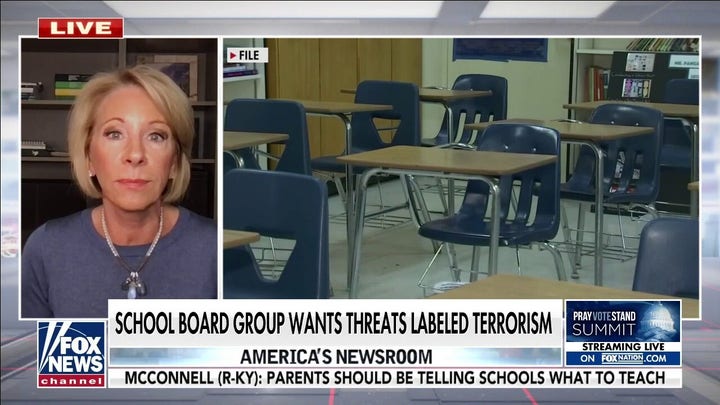 DeVos says DOJ looking into school board threats 'disproportionate' action