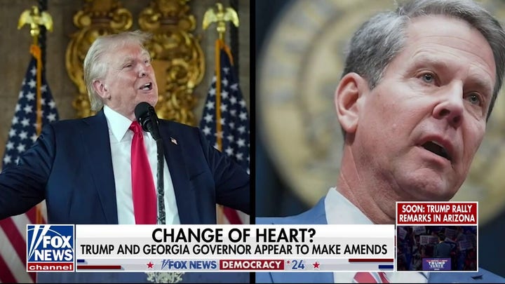 Former President Trump, Georgia Gov Kemp appear to make amends