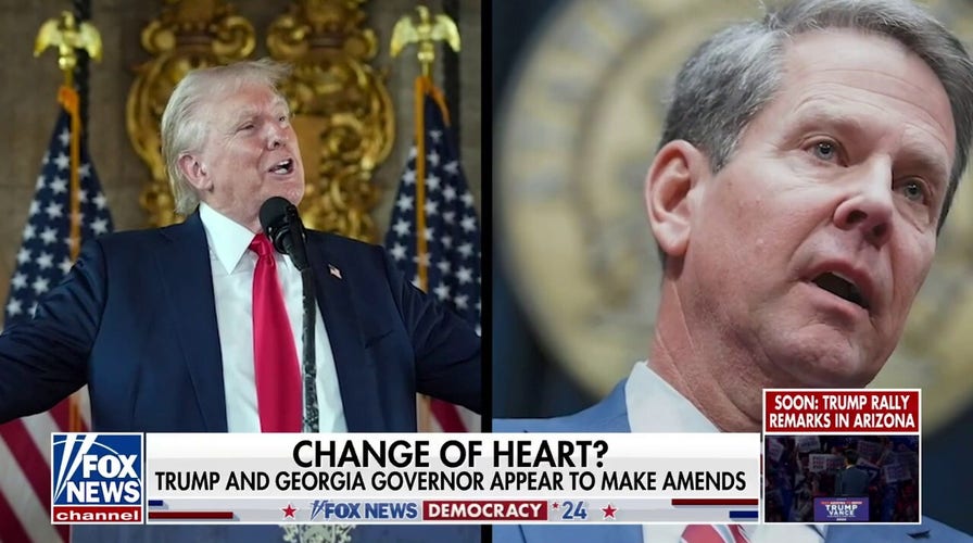 Former President Trump, Georgia Gov Kemp appear to make amends