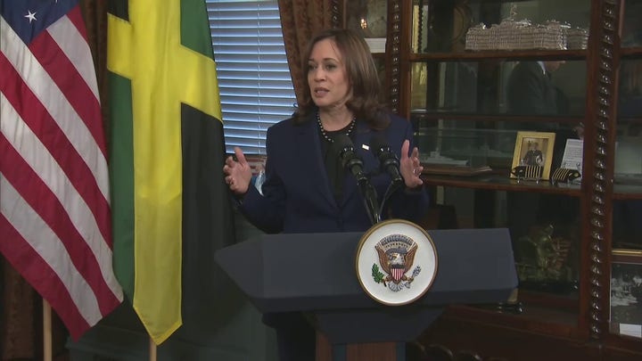 Harris raises eyebrows with word salad alongside Jamaican prime minister
