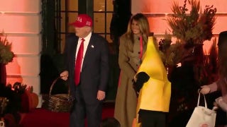 WATCH: Trump Halloween tradition strikes again, puts candy on head of trick-or-treater