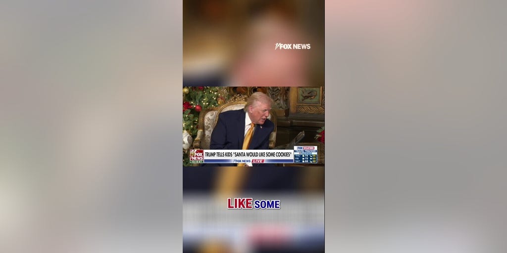 President Trump: Santa would like some cookies