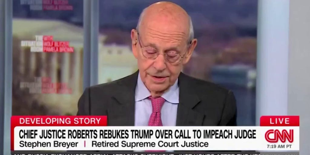 Retired Justice Breyer says it’s not appropriate to ‘impeach’ judges if you don’t like their decisions