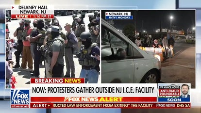 Fahey calls out ‘performative’ protest outside New Jersey ICE facility