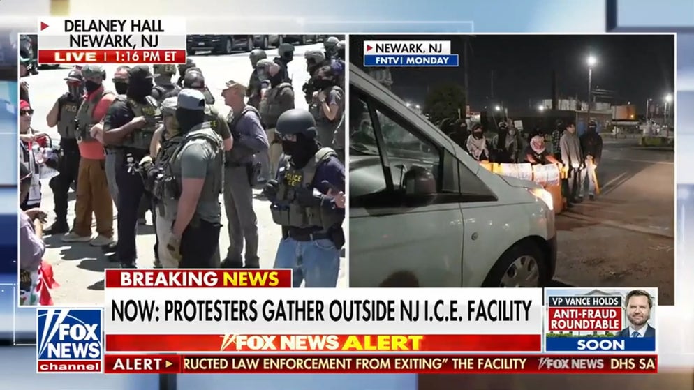 Fahey calls out ‘performative’ protest outside New Jersey ICE facility
