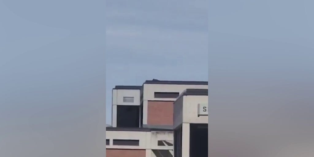 Video shows what appears to be person on roof of building at UVU