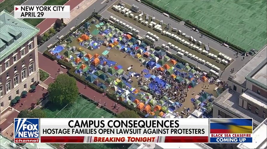 Hostages' families sue Columbia University protesters