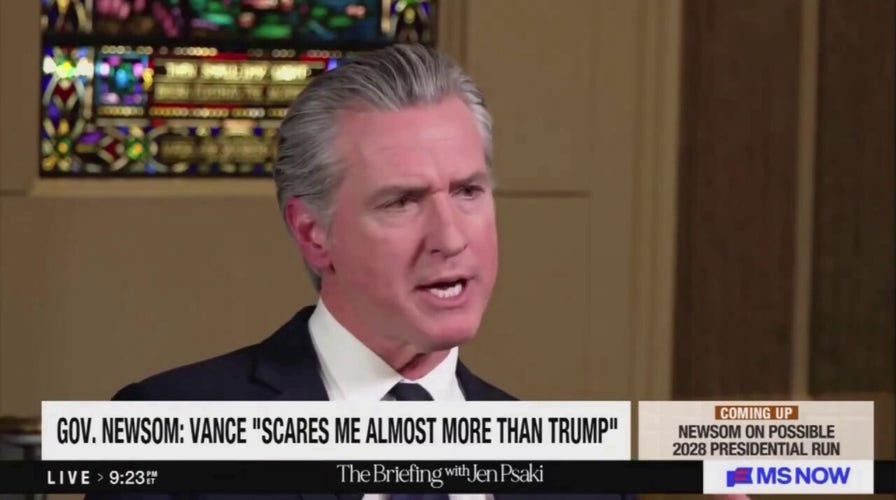 Newsom warns JD Vance is 'a little more dangerous' than President Trump