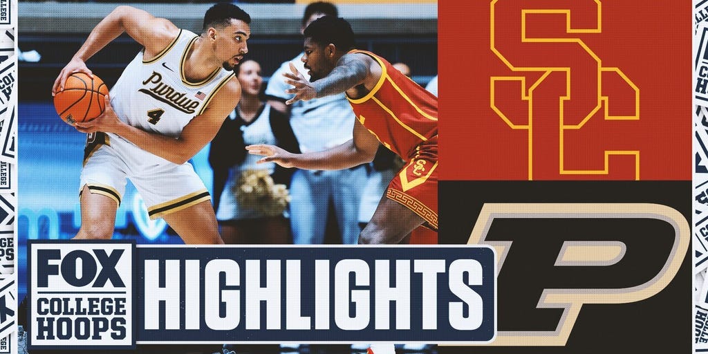 USC Trojans vs. No. 7 Purdue Boilermakers Highlights | FOX College Hoops