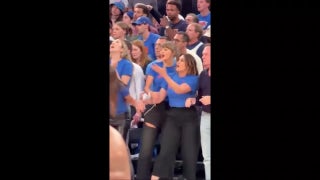 Taylor Swift and Mariska Hargitay share sweet moment during NBA Finals
