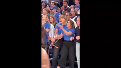 Taylor Swift and Mariska Hargitay share sweet moment during NBA Finals