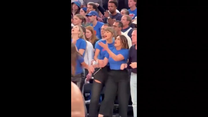Taylor Swift and Mariska Hargitay share sweet moment during NBA Finals