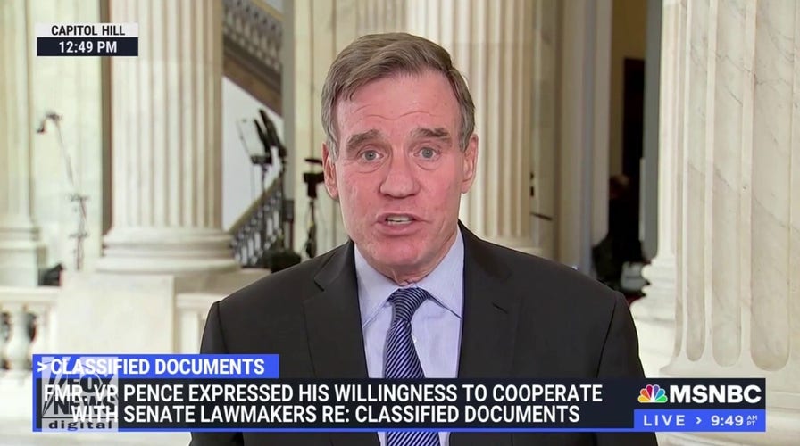 Mark Warner: Biden admin's lack of transparency over classified docs is 'outrageous'