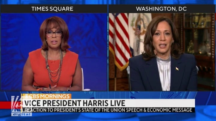 Kamala Harris pressed by ABC, CBS over poor Biden poll numbers, admits Americans are 'still hurting'