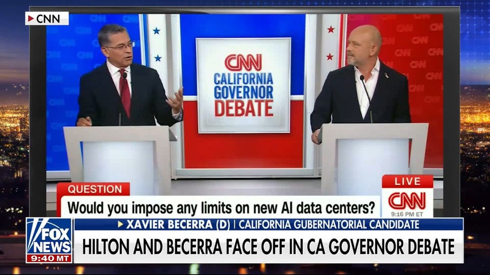 Hilton, Becerra clash over Trump, immigration in California governor debate