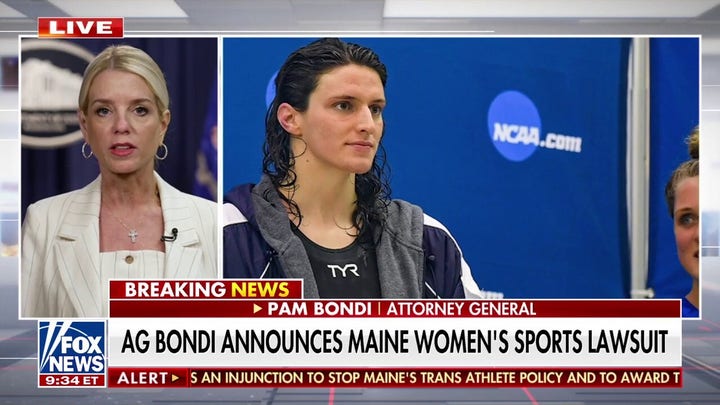 Bondi says Maine will lose federal funding over Title IX violations: 'It's ridiculous'