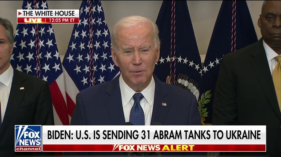 President Biden delivers remarks on sending battle tanks to Ukraine