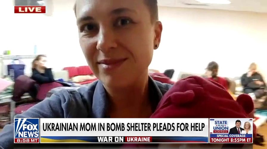 Ukrainian mother who pleaded for Biden's help offers update from bomb shelter