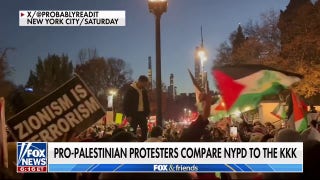 Pro-Palestinian protesters compare NYPD, IDF to the KKK - Fox News