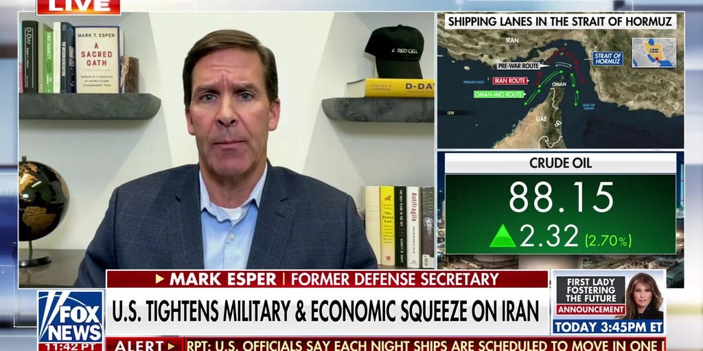 Mark Esper asserts that sustained, unified pressure will weaken Iran’s resolve. Mark Esper asserts that sustained, unified pressure will weaken Iran’s resolve.