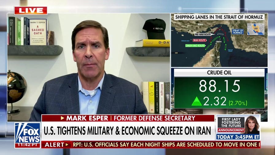 Mark Esper says coordinated pressure over time will break Iran’s will