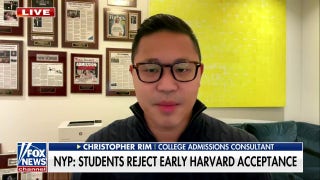 'Complete shock': College admissions consultant reacts to students rejecting early Harvard acceptance - Fox News