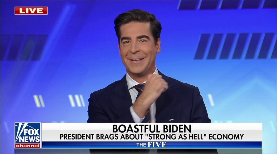 Image of Biden licking ice cream while praising economy will 'live in infamy': Jesse Watters