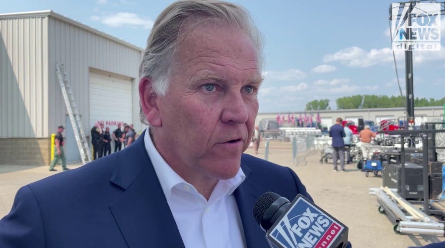 Michigan Senate candidate Mike Rogers speaks on his campaign efforts