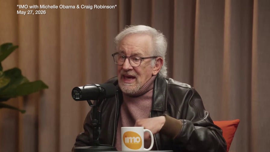 Steven Spielberg tells Michelle Obama aliens may already be ‘here now’ while discussing new UFO movie