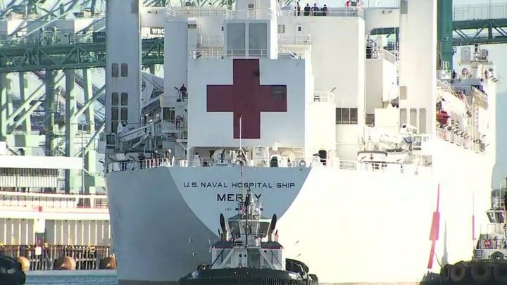 Trump to send off 'stocked up' Navy hospital ship to New York for coronavirus response