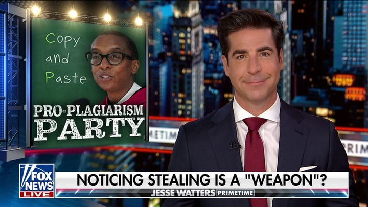 Jesse Watters: The Democratic Party is now the pro-plagiarism party