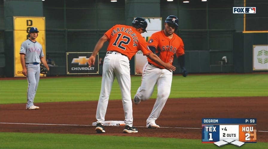 Yainer Diaz hits home run, giving Astros a 2-1 lead vs. Rangers