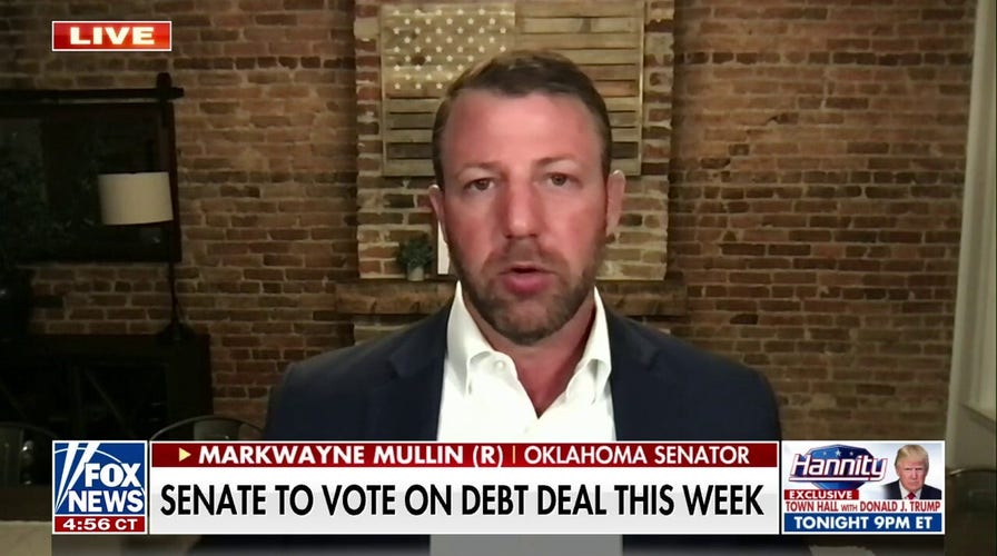 Biden-McCarthy debt bill 'the best we can get' while Dems control White House, Senate: Sen. Markwayne Mullin