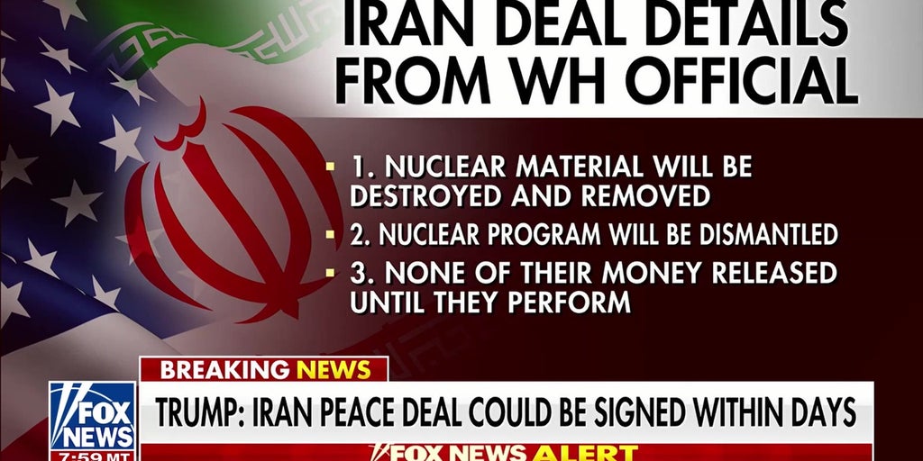The Iran peace deal: Trump says Iran leaked terms are 'fake news'