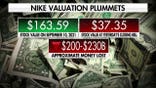 Nike stock plunges as company is dropped from S&P 100