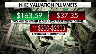 Nike stock plunges as company is dropped from S&P 100
